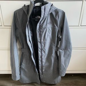 North Face XS waterproof Parka/Rain Trench/Shell